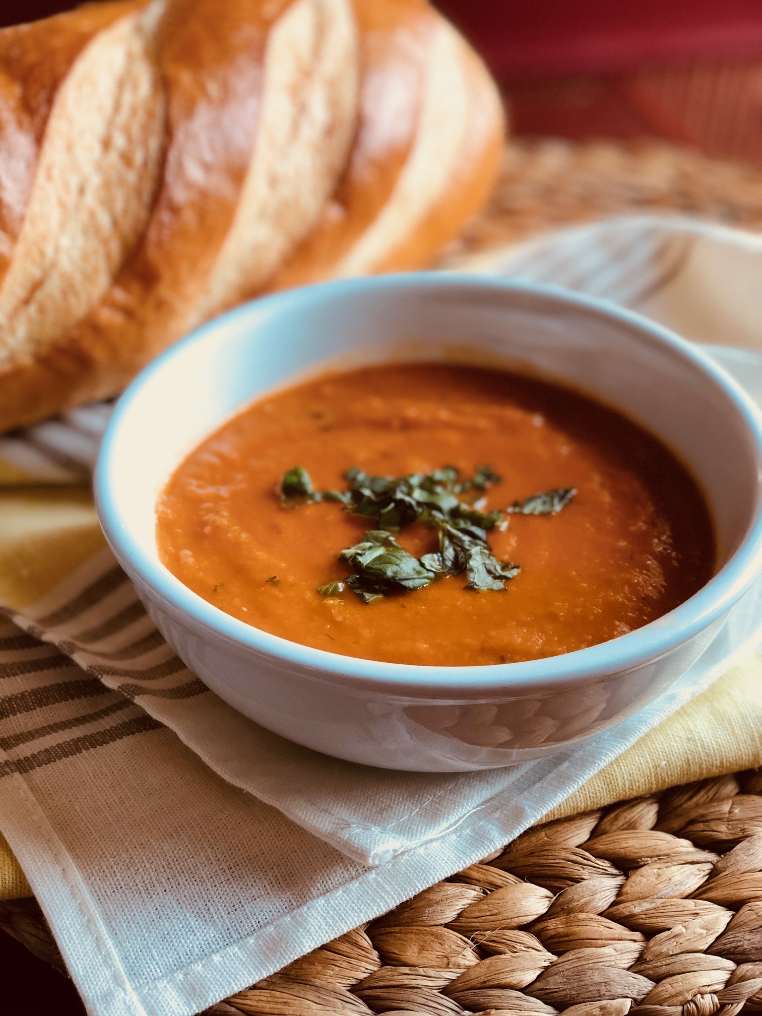 Slow-Simmered Tomato Basil and White Bean Soup