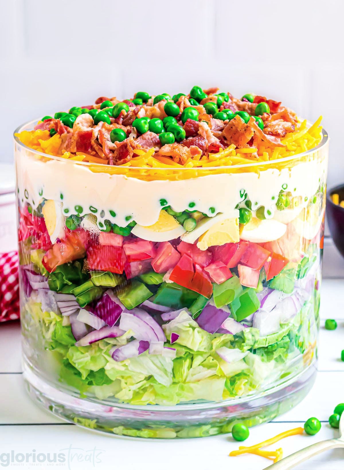 Colorful Black and White Wizard of Oz Layered Salad