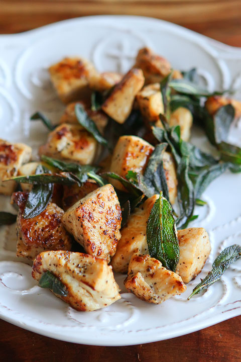 Pan-Seared Chicken with Sage and Crispy Brown Butter