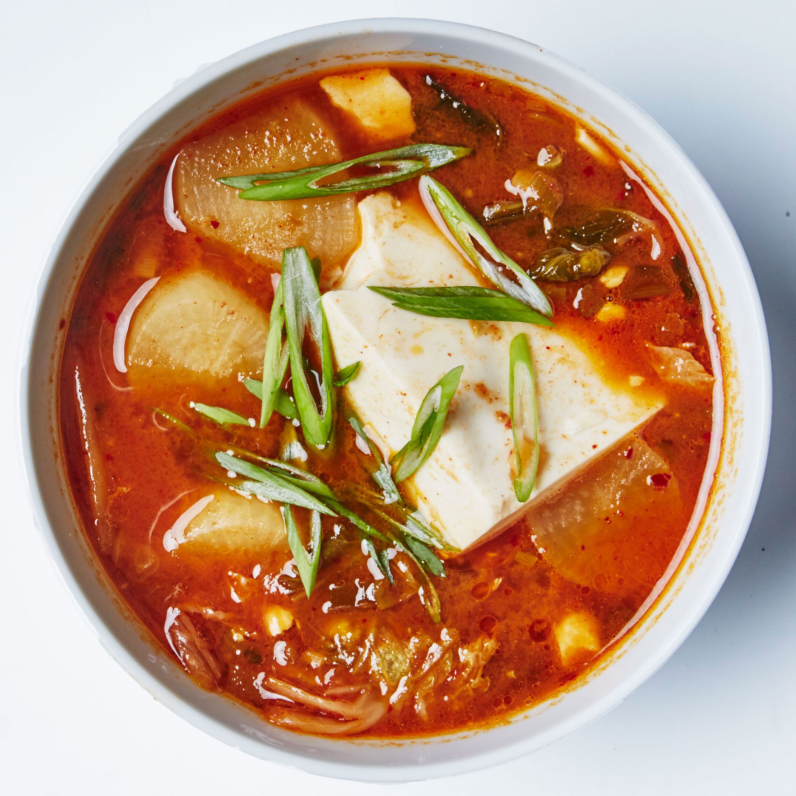 Spicy Korean-Style Soft Tofu and Kimchi Stew