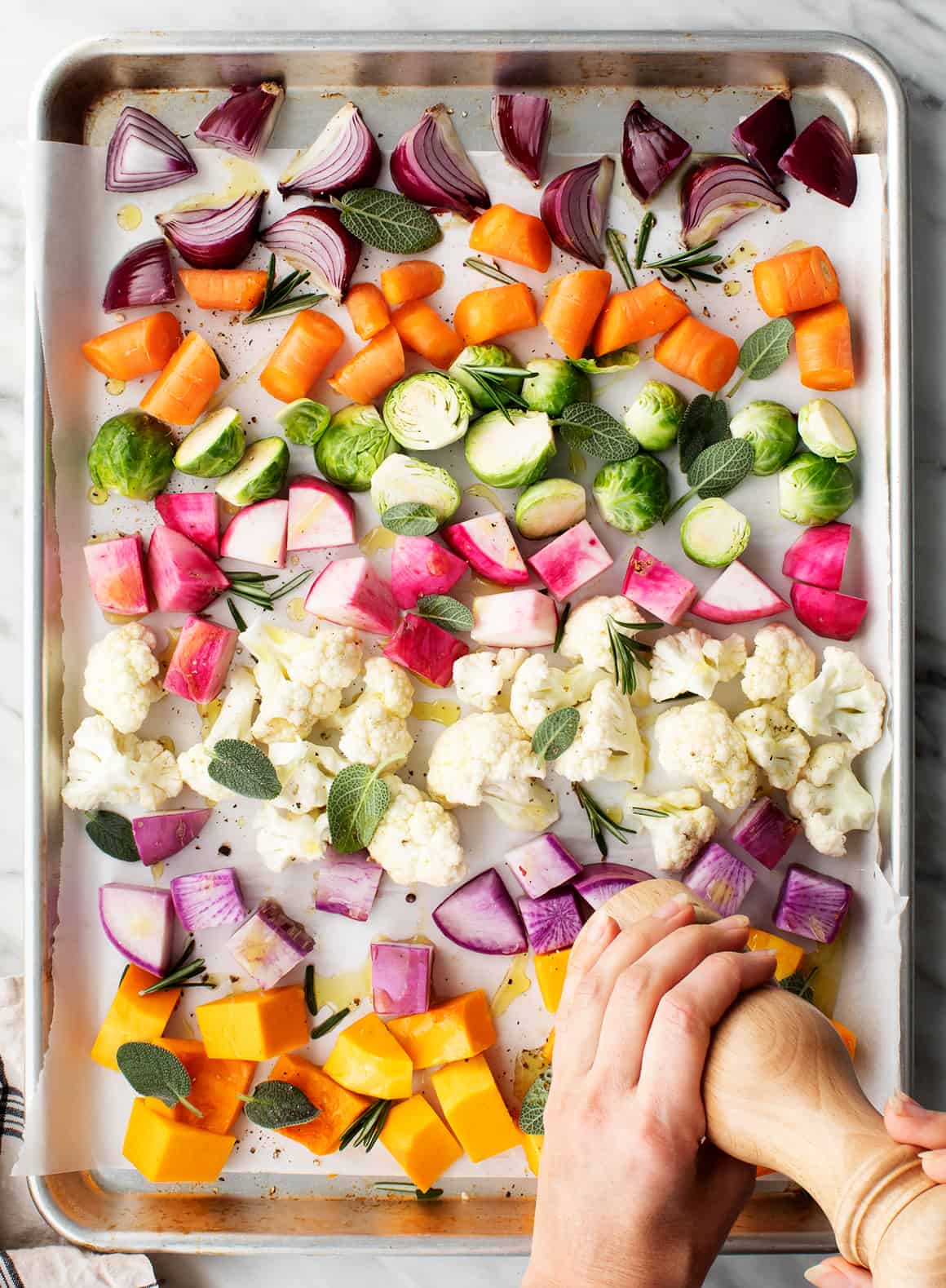 Colorful Land of Oz-Inspired Roasted Rainbow Vegetables