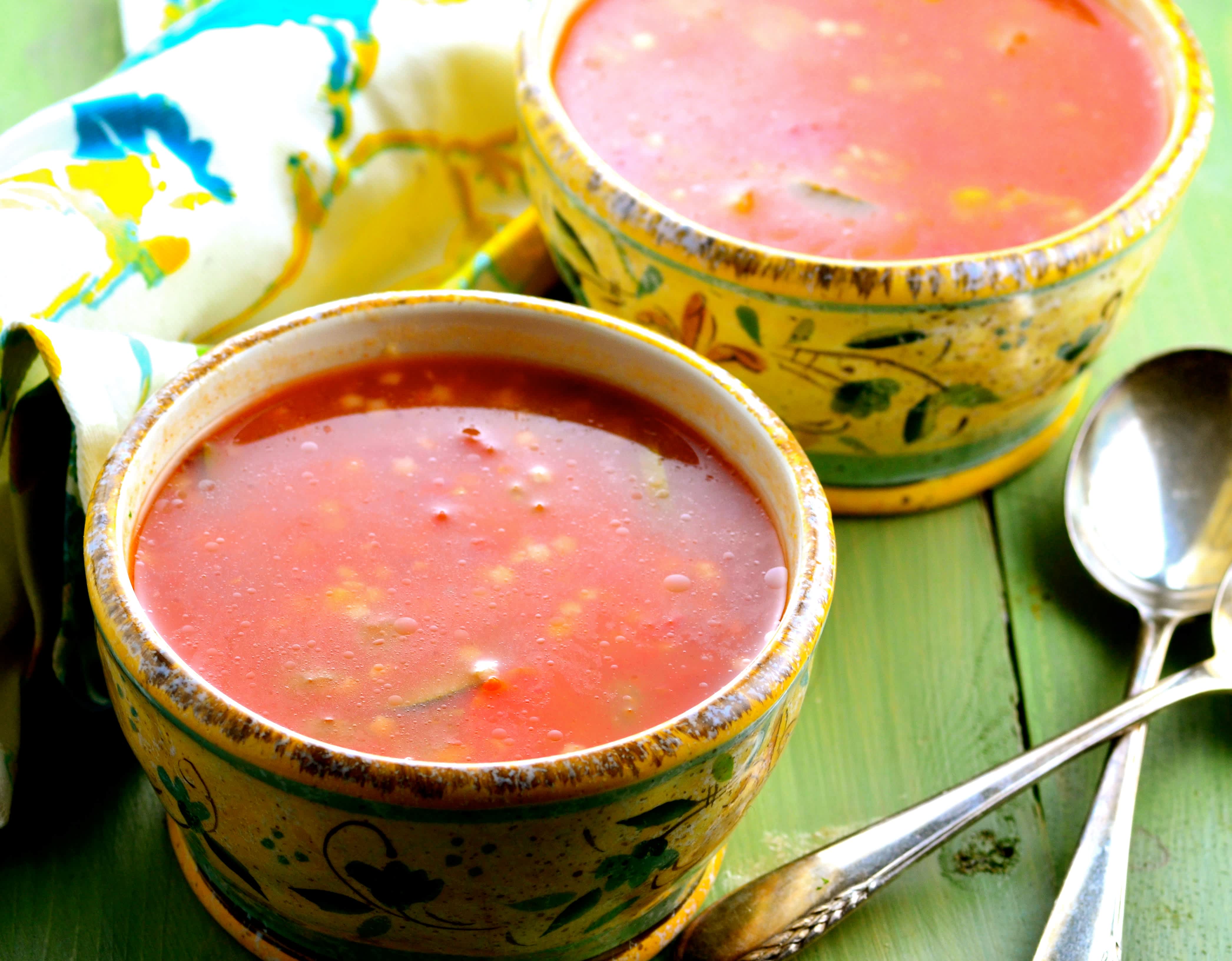 Garden-Style Tomato & Corn Soup