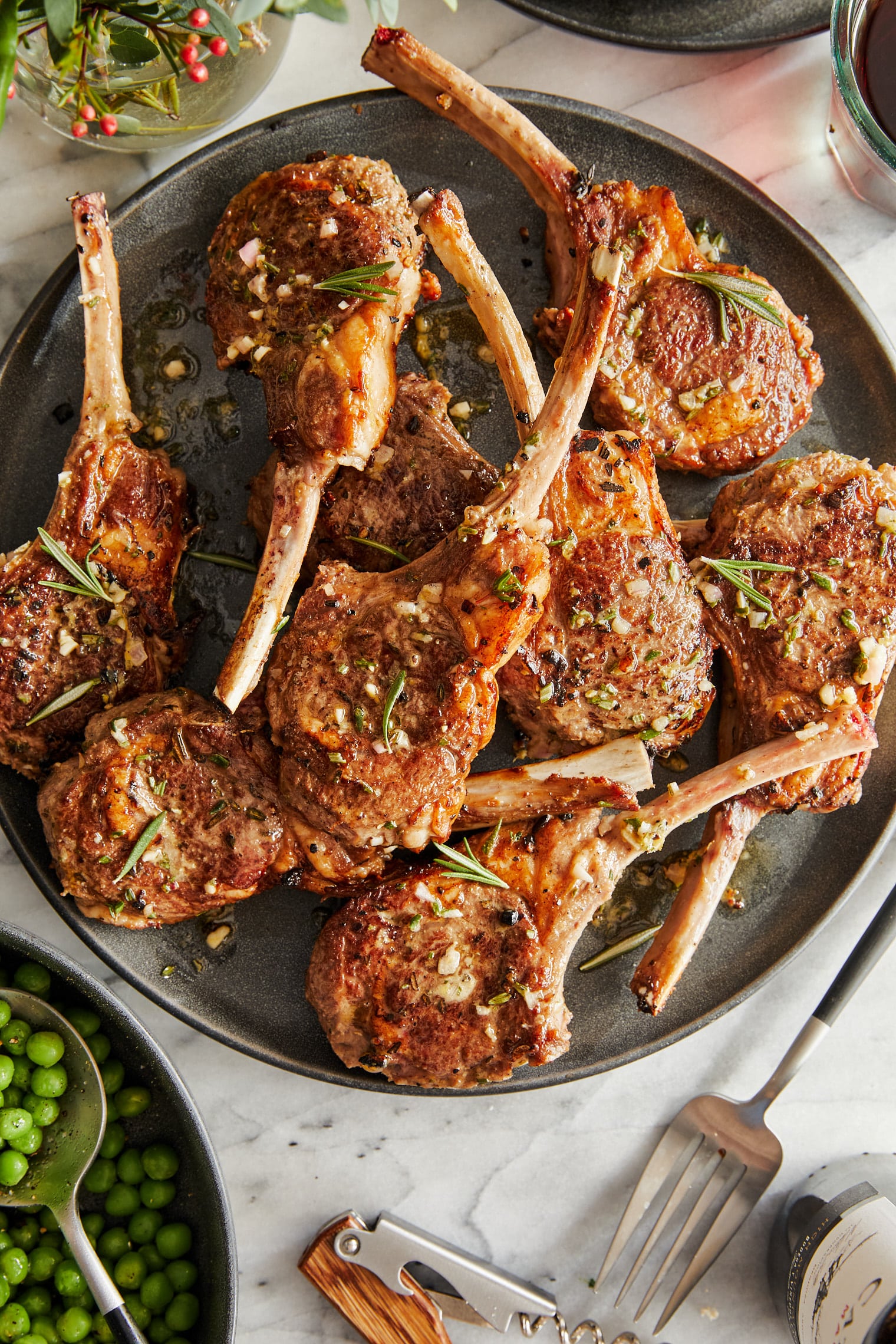 Sheet Pan Herb-Roasted Lamb Chops with Garlic and Rosemary