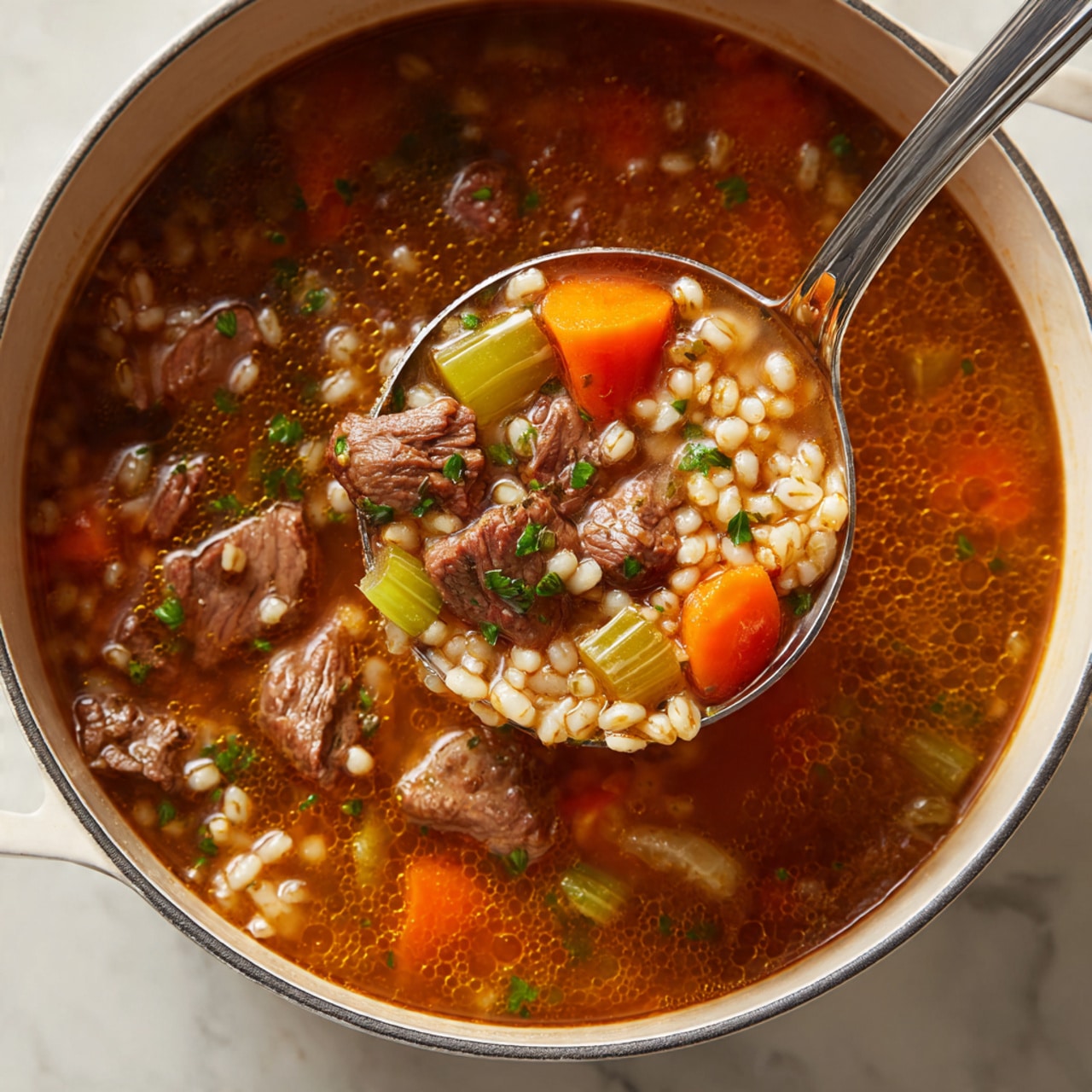 One-Pot Hearty Beef and Barley Stew