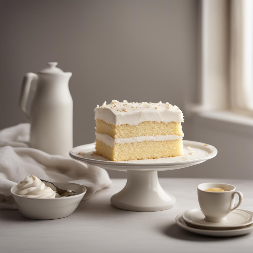 Classic Vanilla Sheet Cake with Whipped Buttercream Frosting
