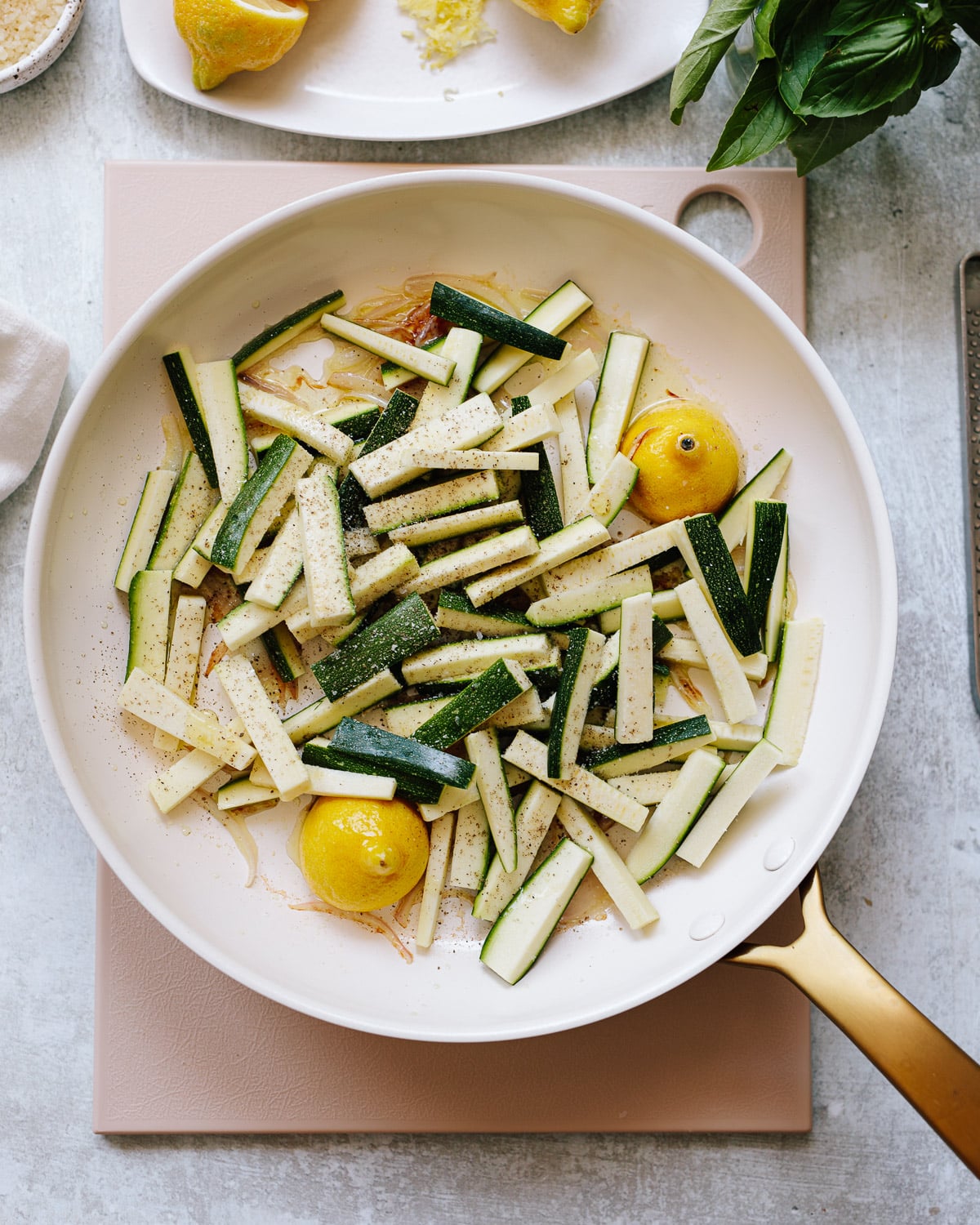 Sun-Drenched Lemon Herb Pasta with Zucchini Noodles