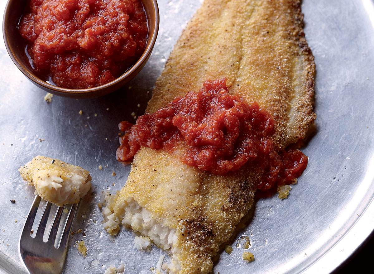 Pan-Seared Catfish with Lowcountry Tomato Gravy