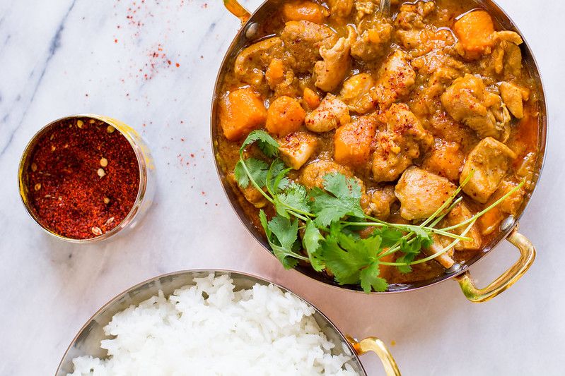 One-Pot Coconut Chicken Curry with Sweet Potatoes