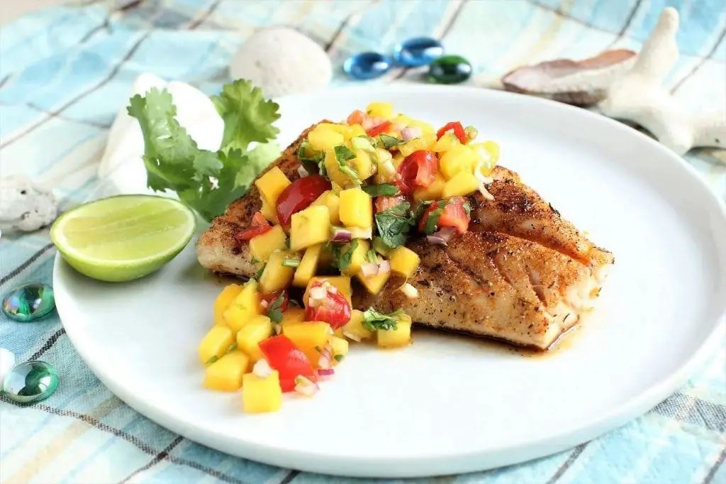 Blackened Florida Snapper with Spicy Mango Salsa