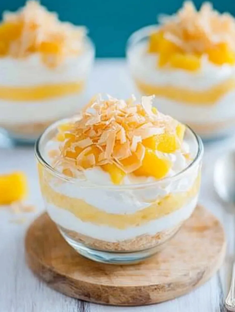 No-Bake Mango Coconut Cream Parfaits