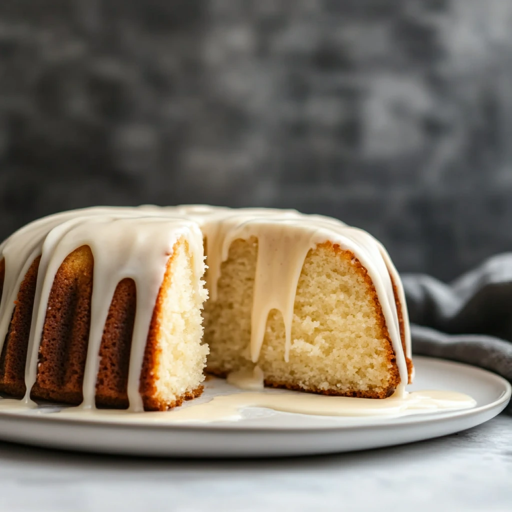 Southern Buttermilk Pound Cake with Vanilla Glaze