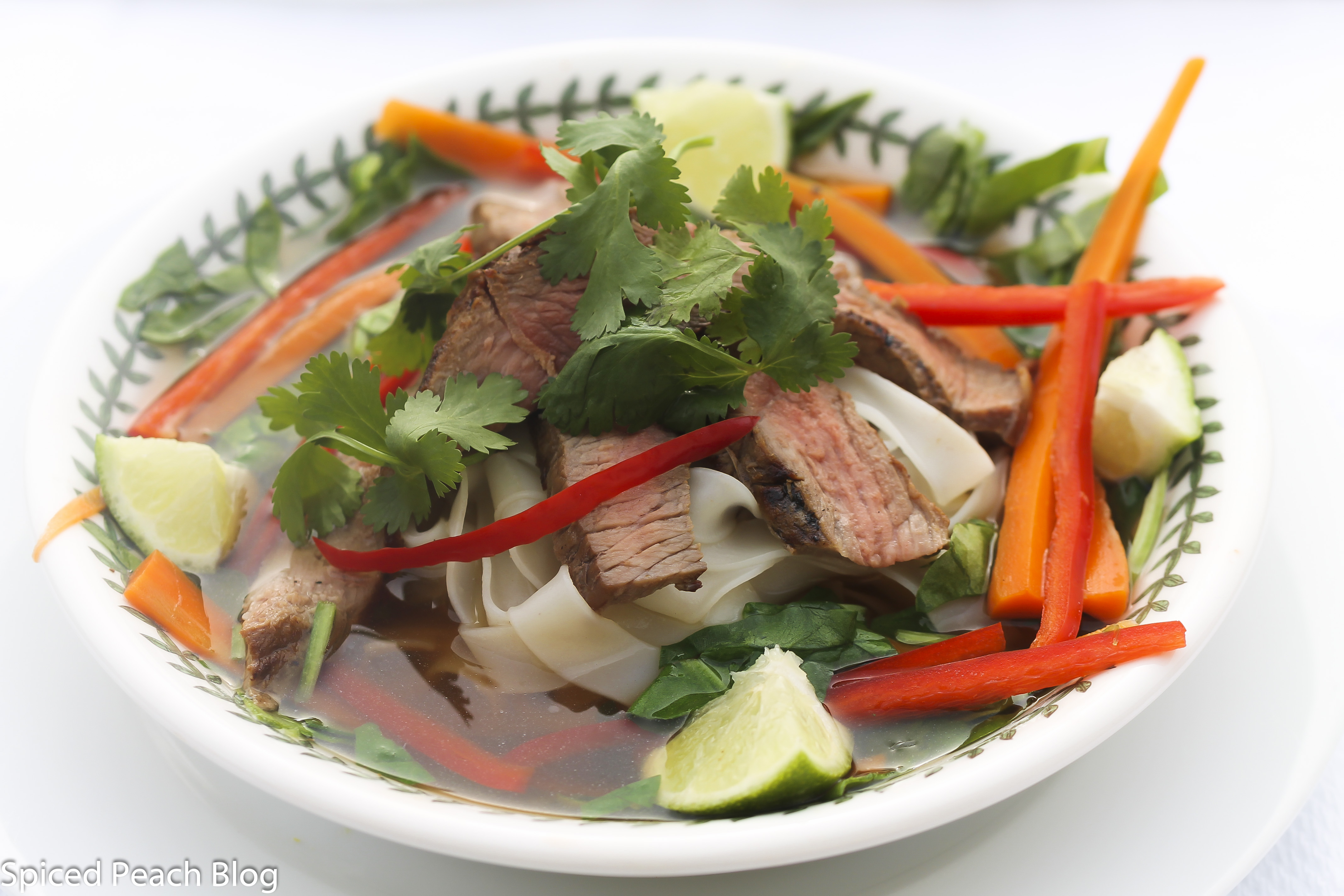 Vietnamese Pho-Inspired Beef Soup with Star Anise and Fresh Herbs