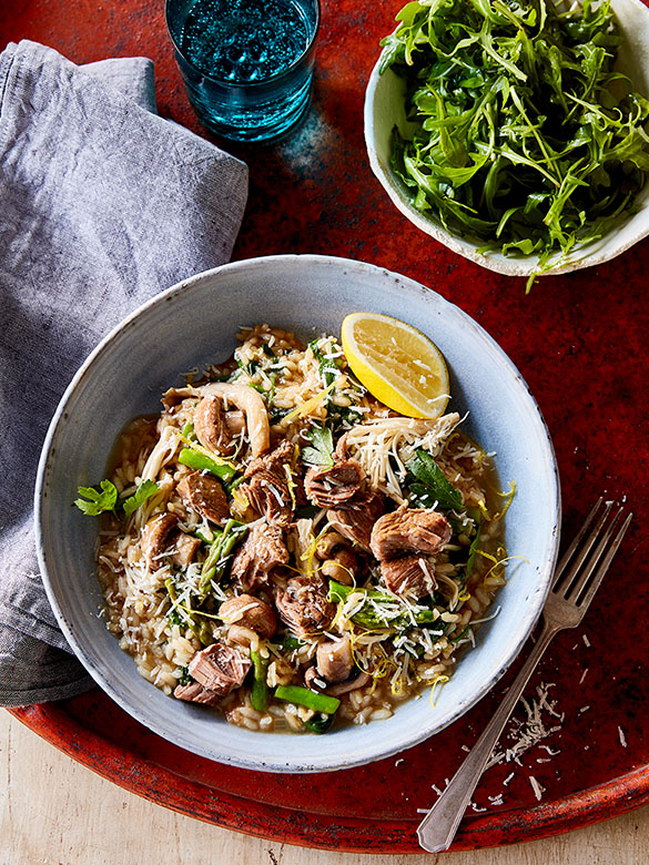 Beef and Mushroom Mushroom Risotto