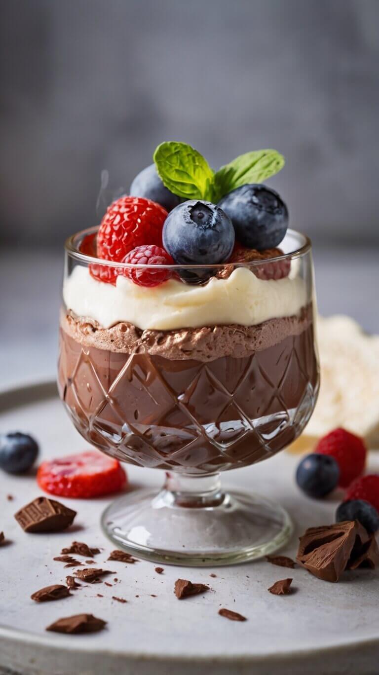 No-Bake Chocolate Mascarpone Mousse with Espresso