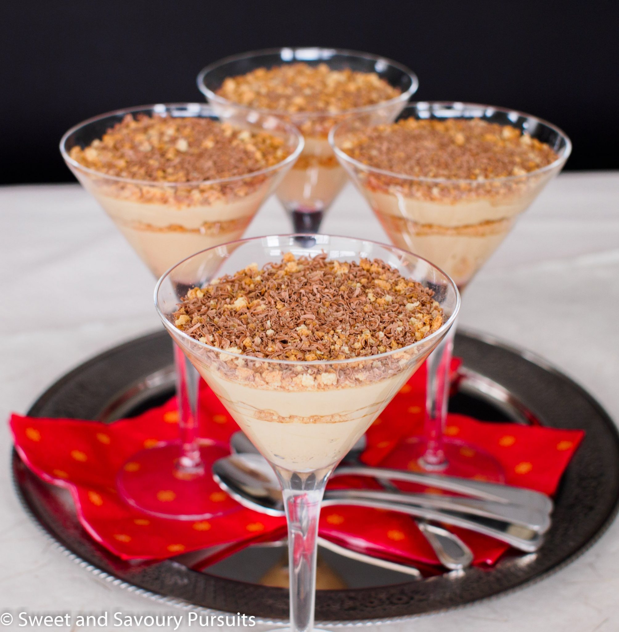 No-Bake Espresso Mascarpone Parfaits with Cocoa Dust