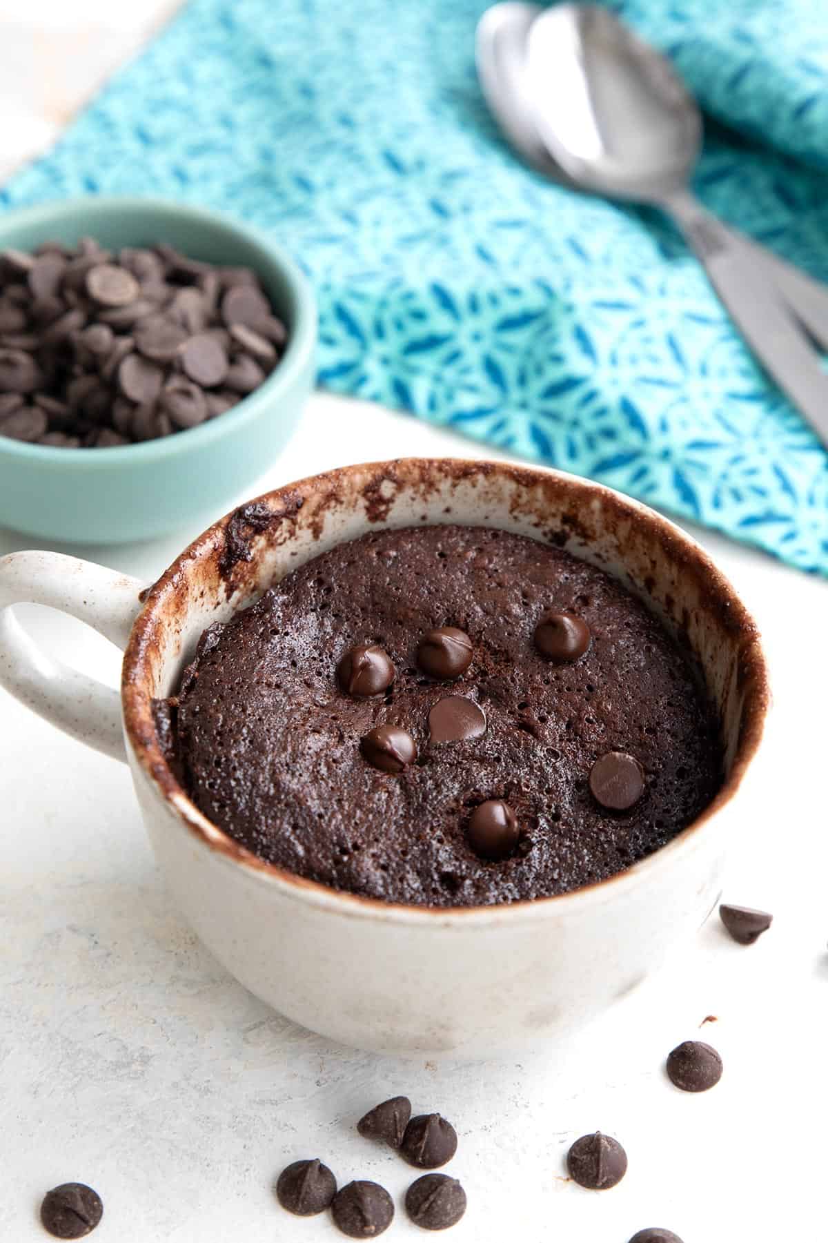 Protein-Packed Chocolate Almond Mug Cake