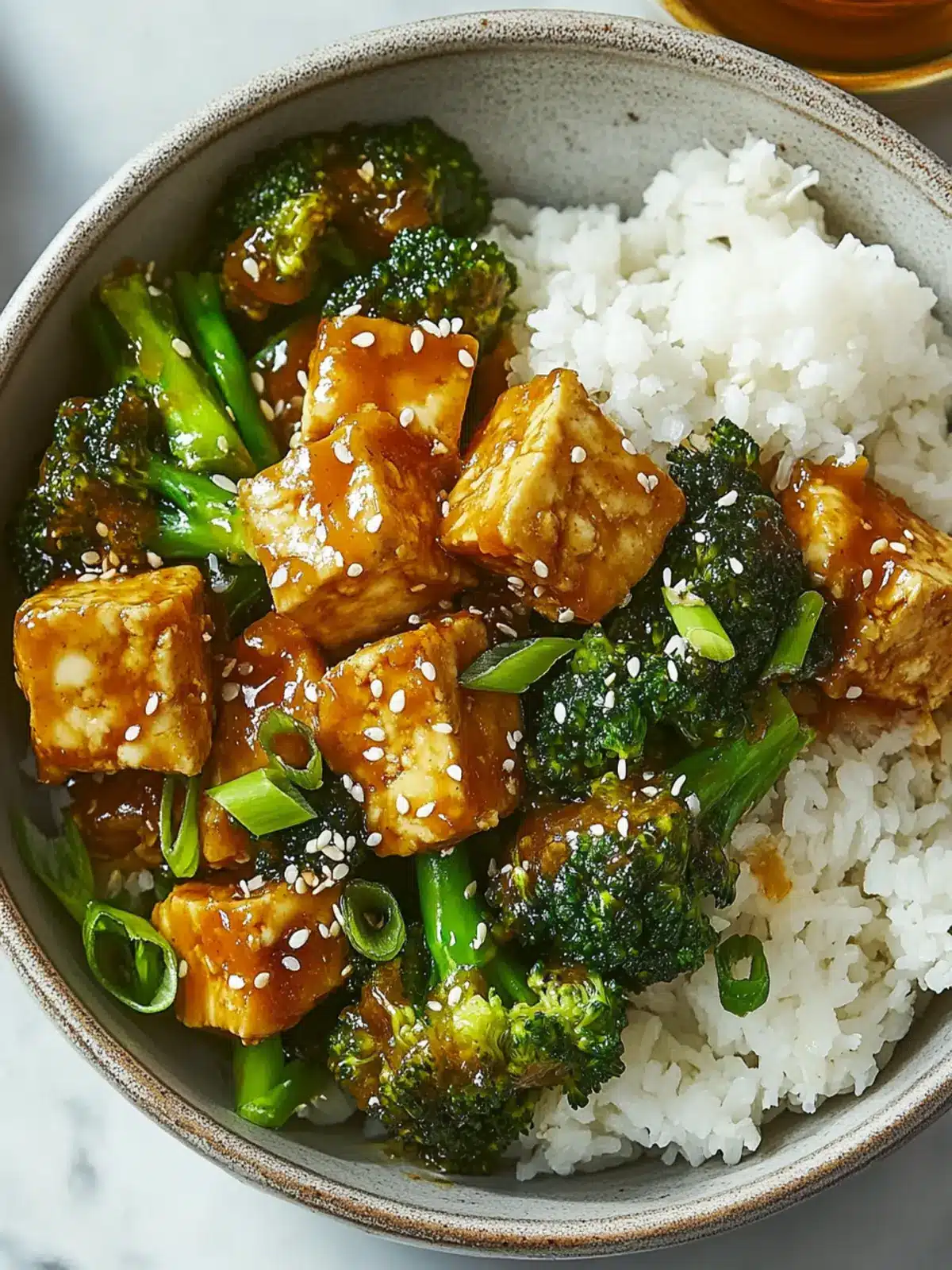 Stir-Fried Tofu with Sesame Ginger Broccoli
