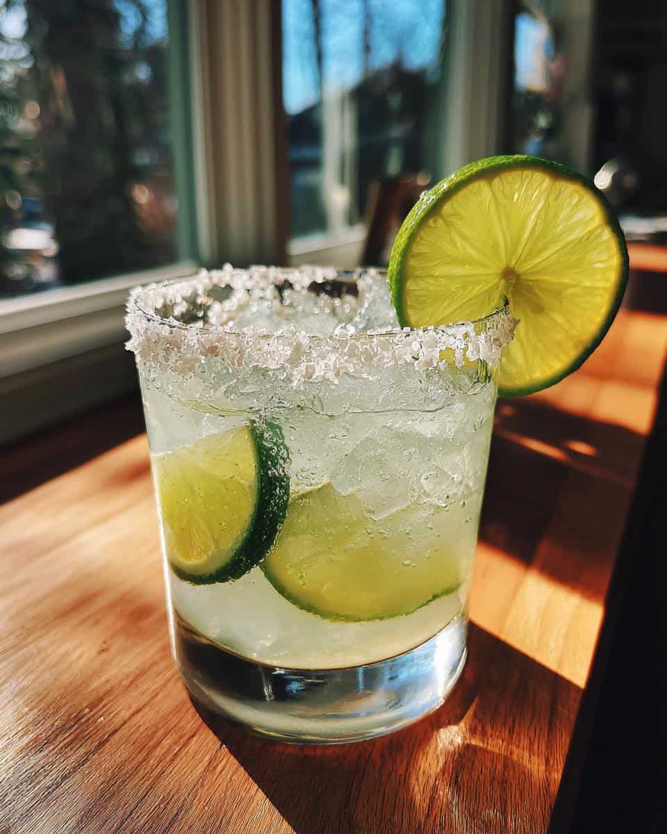 Simple Three-Ingredient Margarita with Fresh Lime