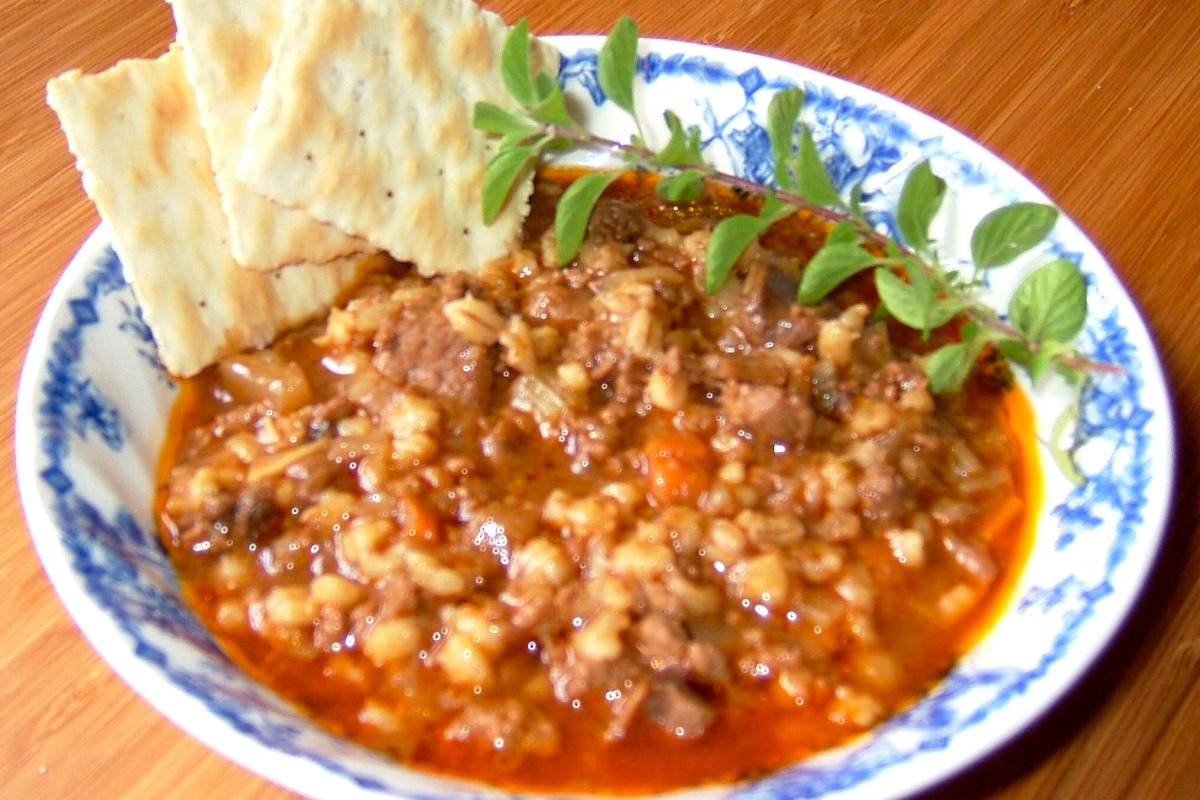 Seared Beef and Barley Mushroom Stew