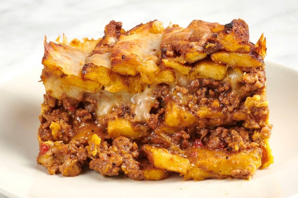 Puerto Rican Pastelón with Ground Beef and Sweet Plantains