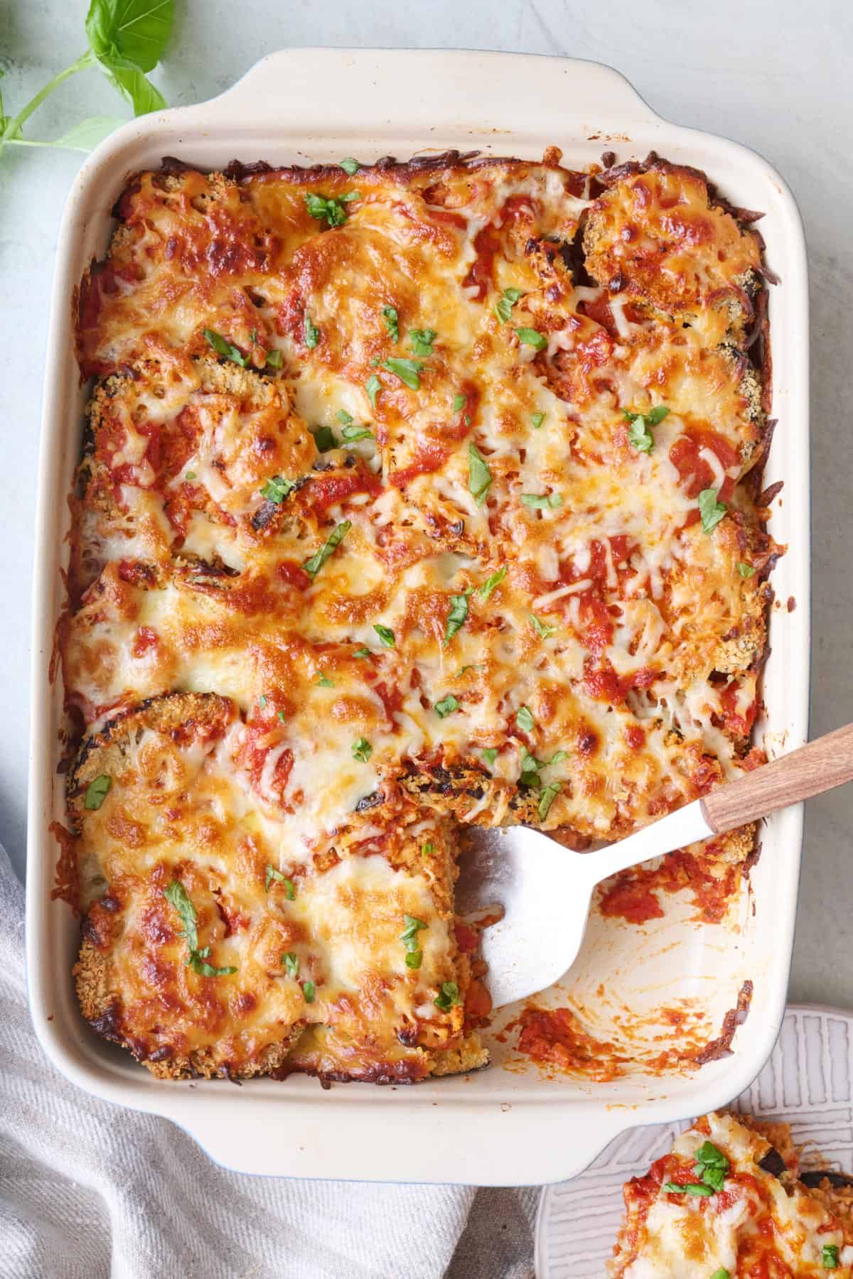 Baked Eggplant Gratin with Parmesan and Tomato