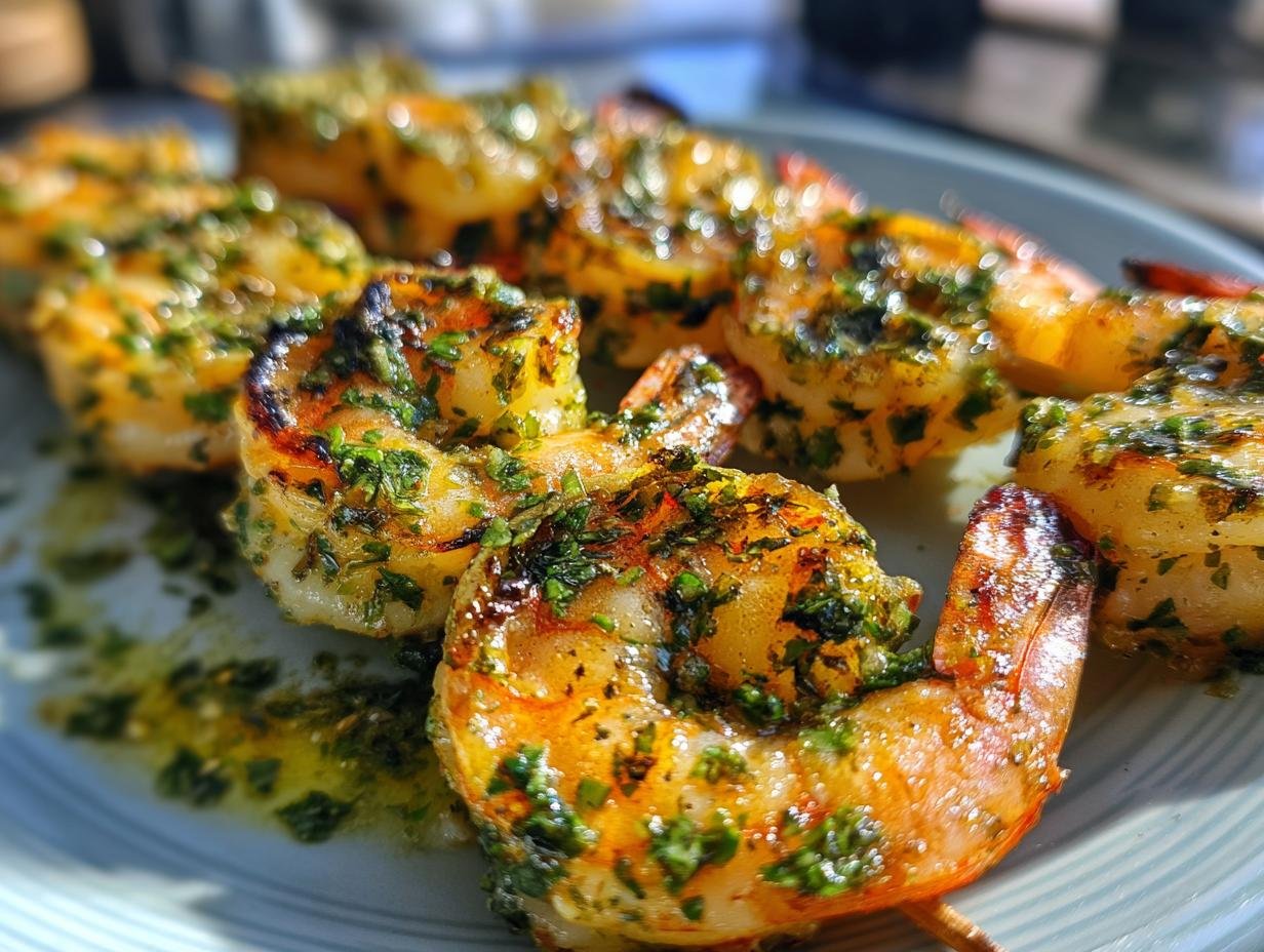 Grilled Lime-Cilantro Shrimp Skewers