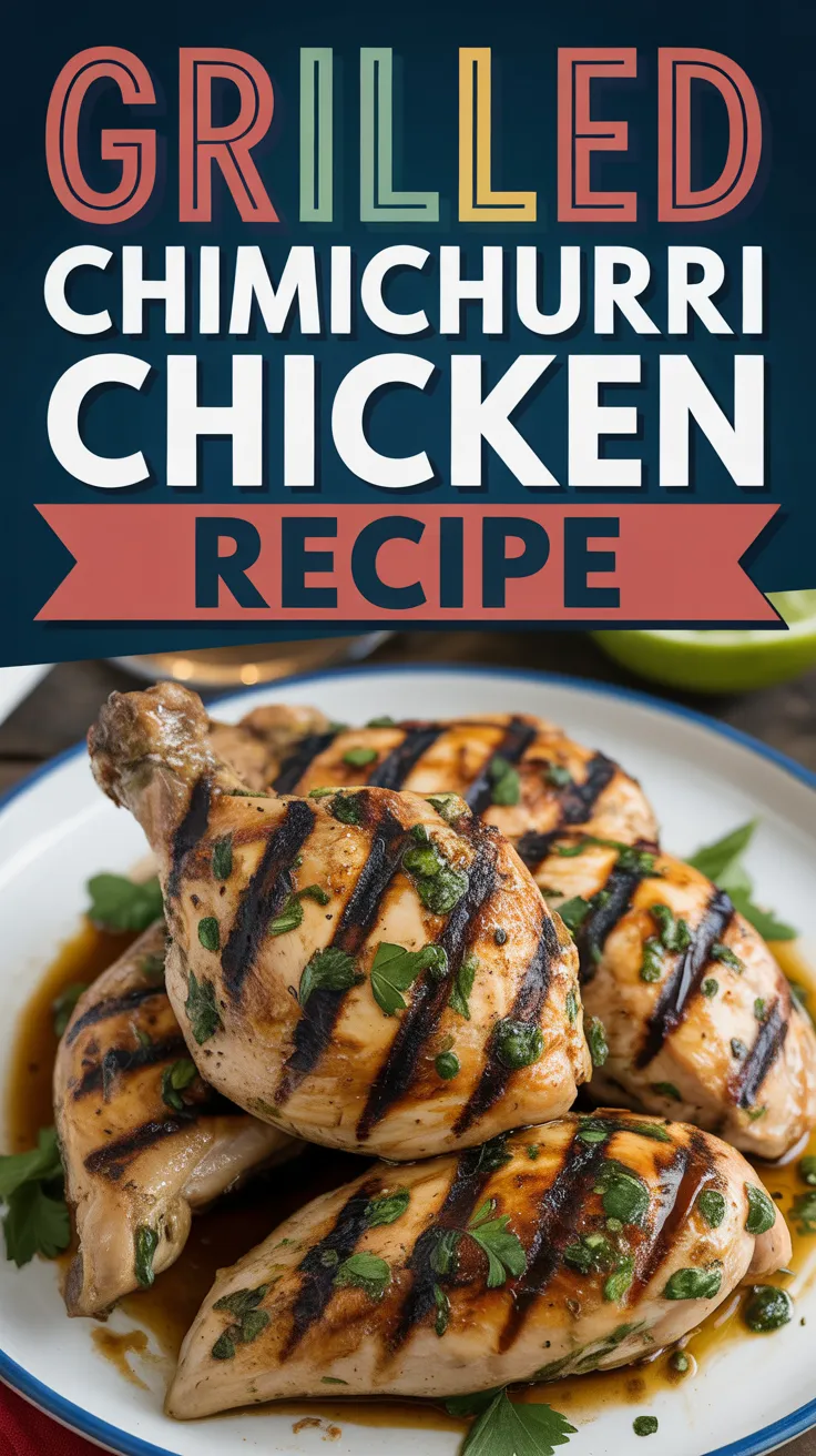 Grilled Herb-Marinated Chicken with Father’s Day Chimichurri