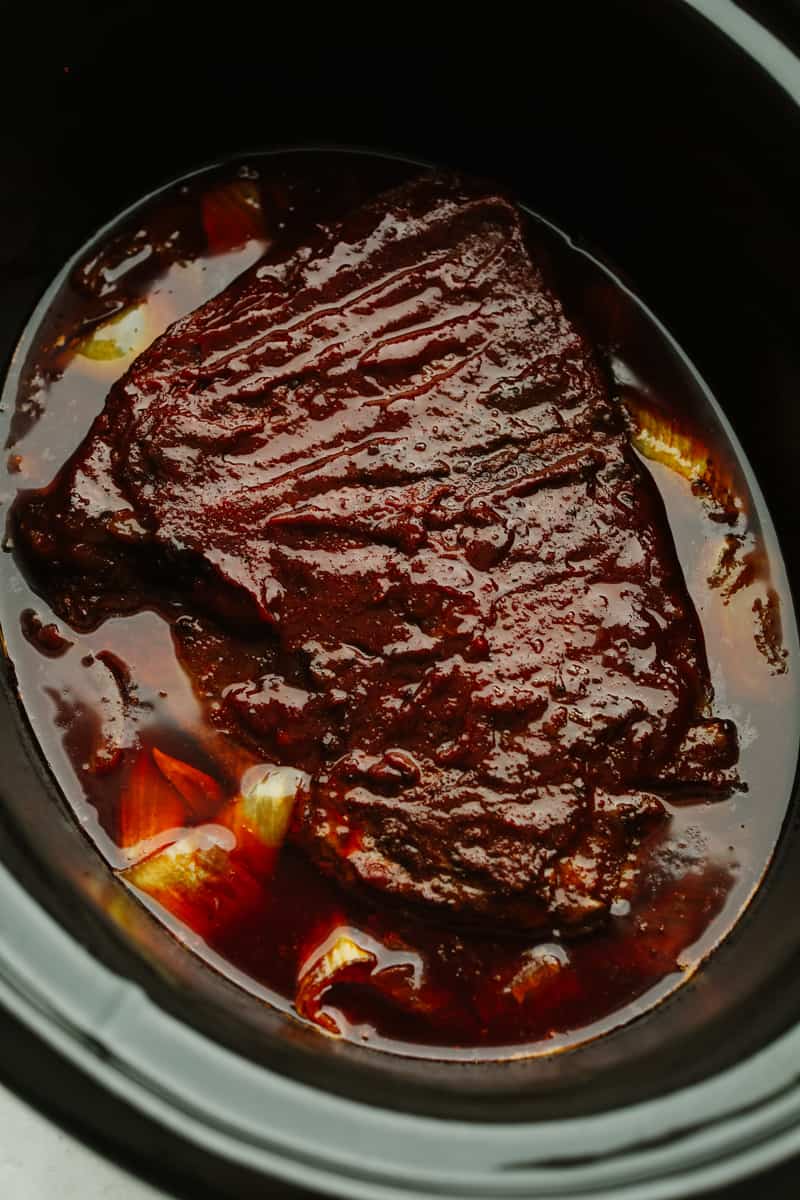 Slow Cooker Citrus-Glazed Beef Brisket