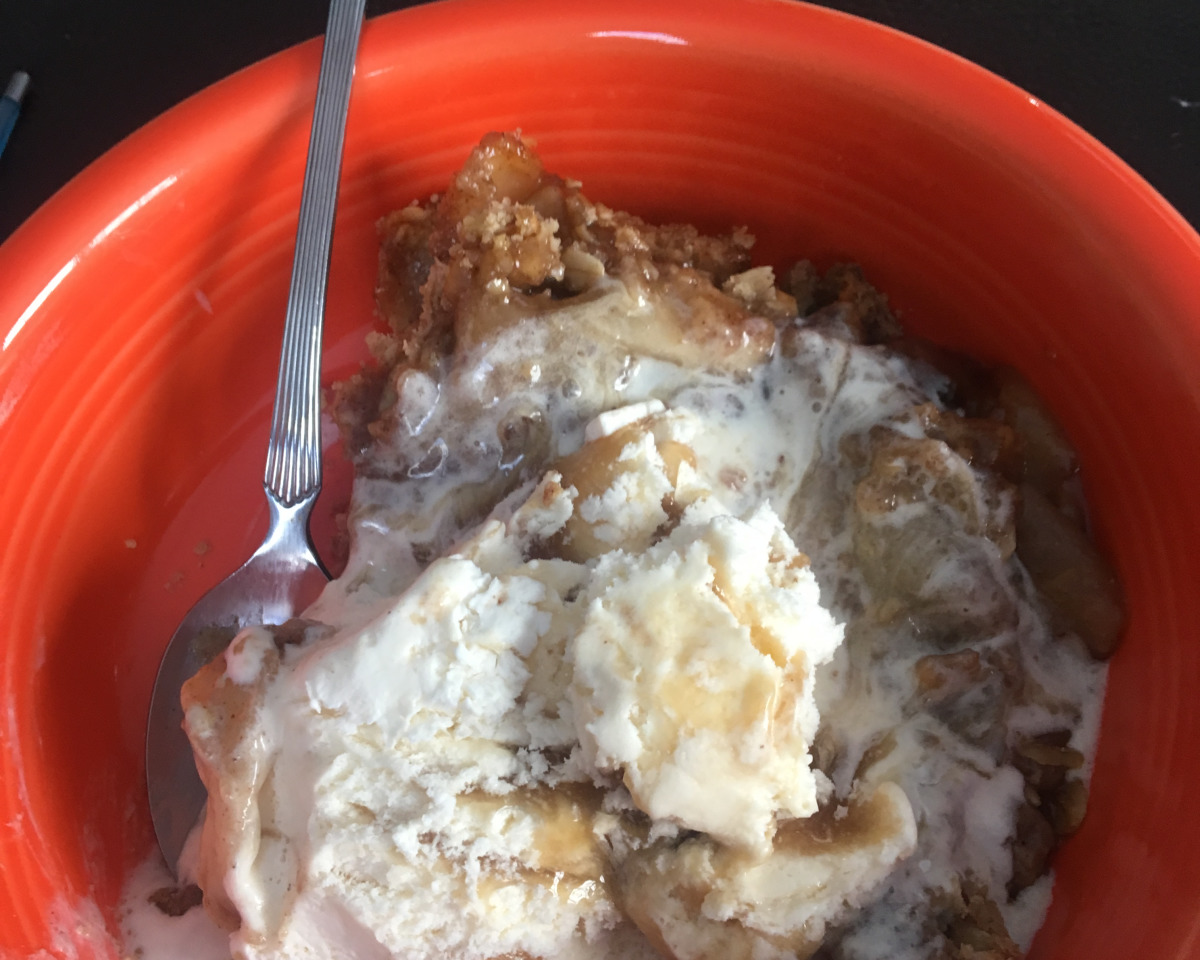 Remembrance Spiced Apple and Walnut Crisp