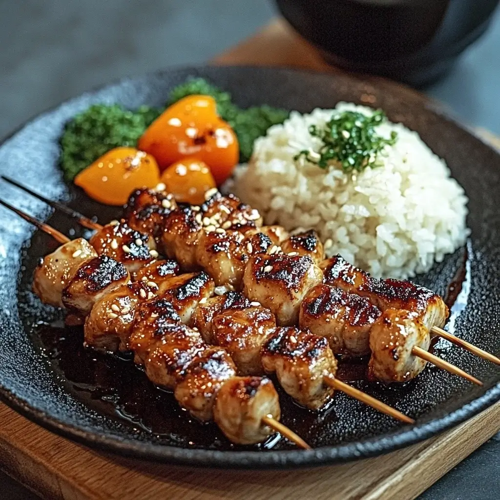 Ginger-Soy Marinated Chicken Yakitori Skewers