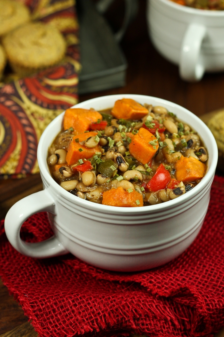 Sweet Potato and Black-Eyed Pea Stew with Smoked Paprika