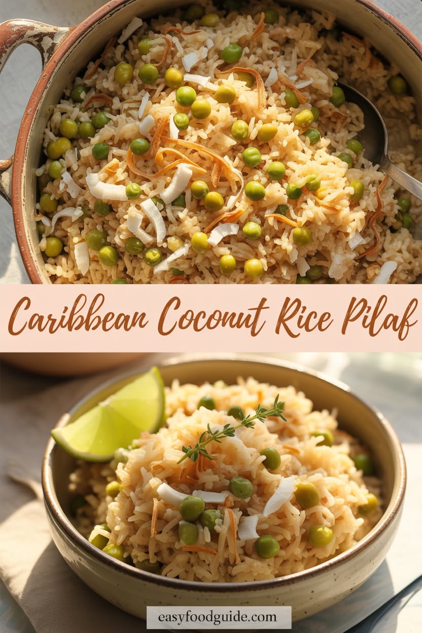 Caribbean Plantain & Coconut Rice Pilaf