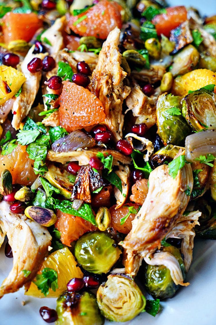 Citrus-Spiced Chicken Salad with Pomegranate Seeds