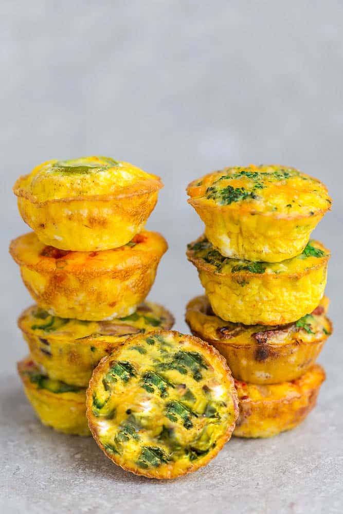 Protein-Packed Keto Breakfast Egg Muffins with Spinach and Cheese