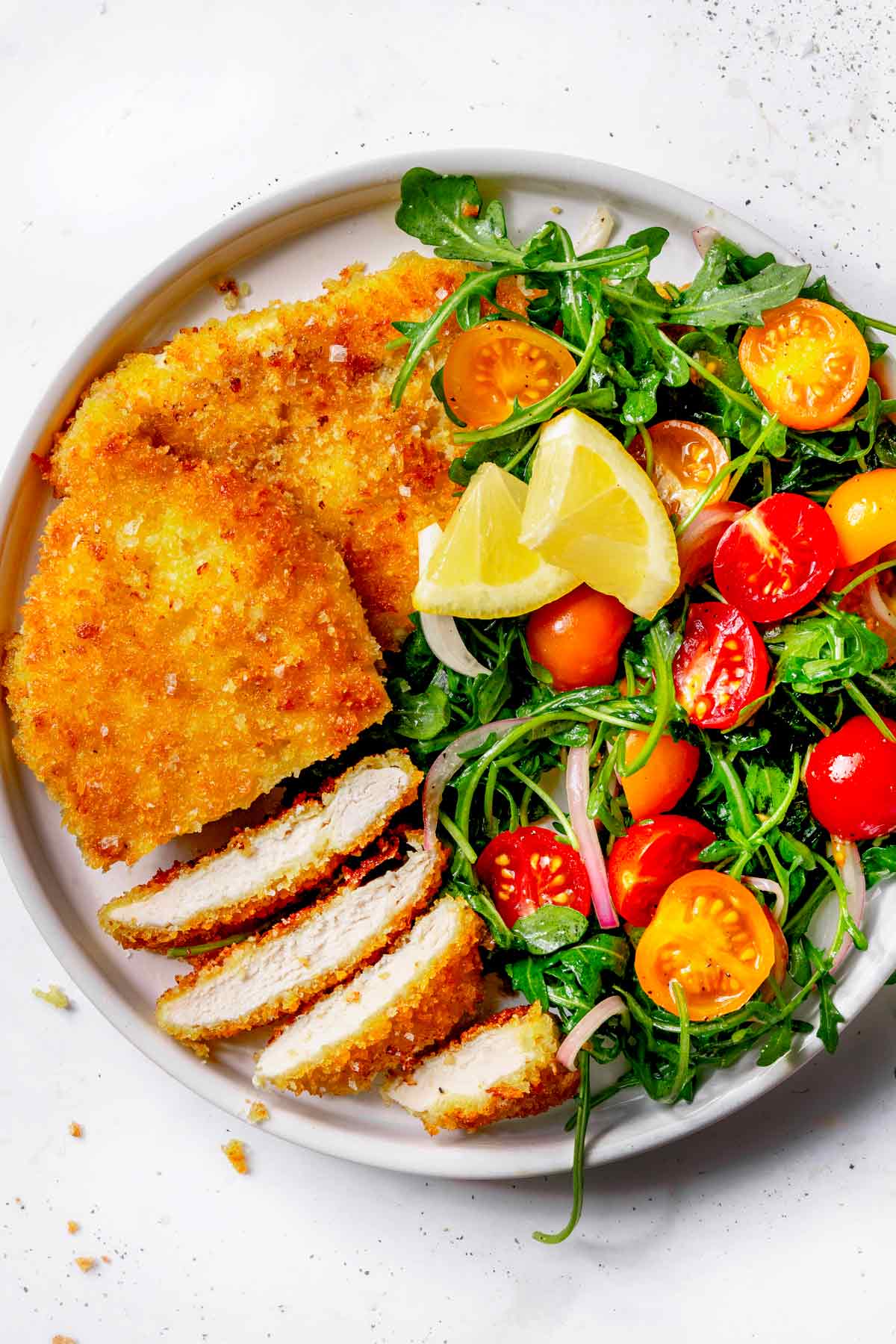 Pan-Seared Chicken Milanese with Lemon-Parsley Salad