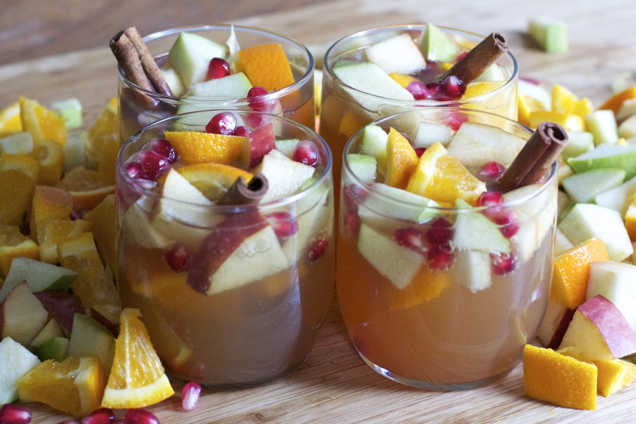 Sparkling Cranberry and Pomegranate Holiday Punch