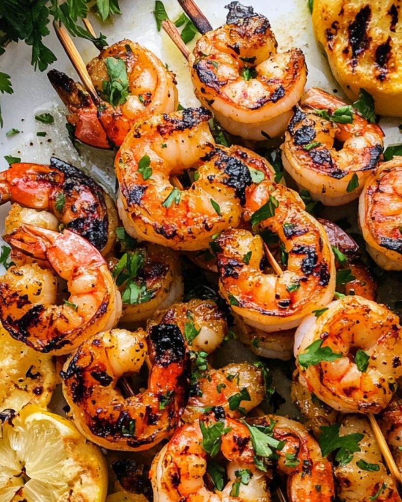 No-Spice Ginger-Lime Grilled Shrimp Skewers