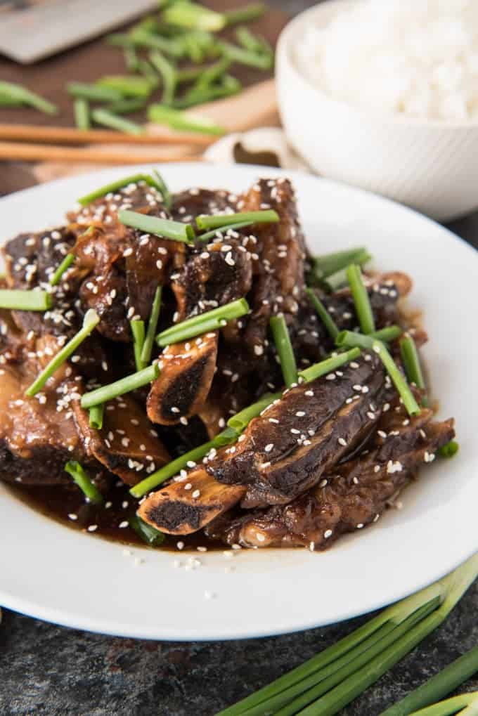 Slow Cooker Korean-Style Beef Short Ribs with Soy-Garlic Glaze