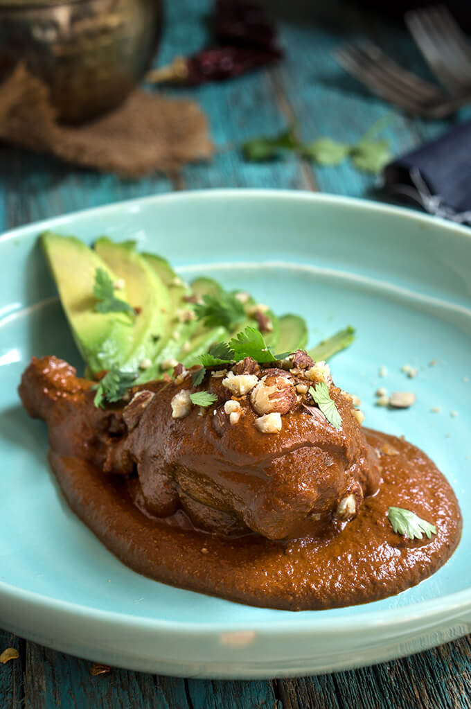 Puebla-Style Chicken Mole with Toasted Nuts and Chocolate
