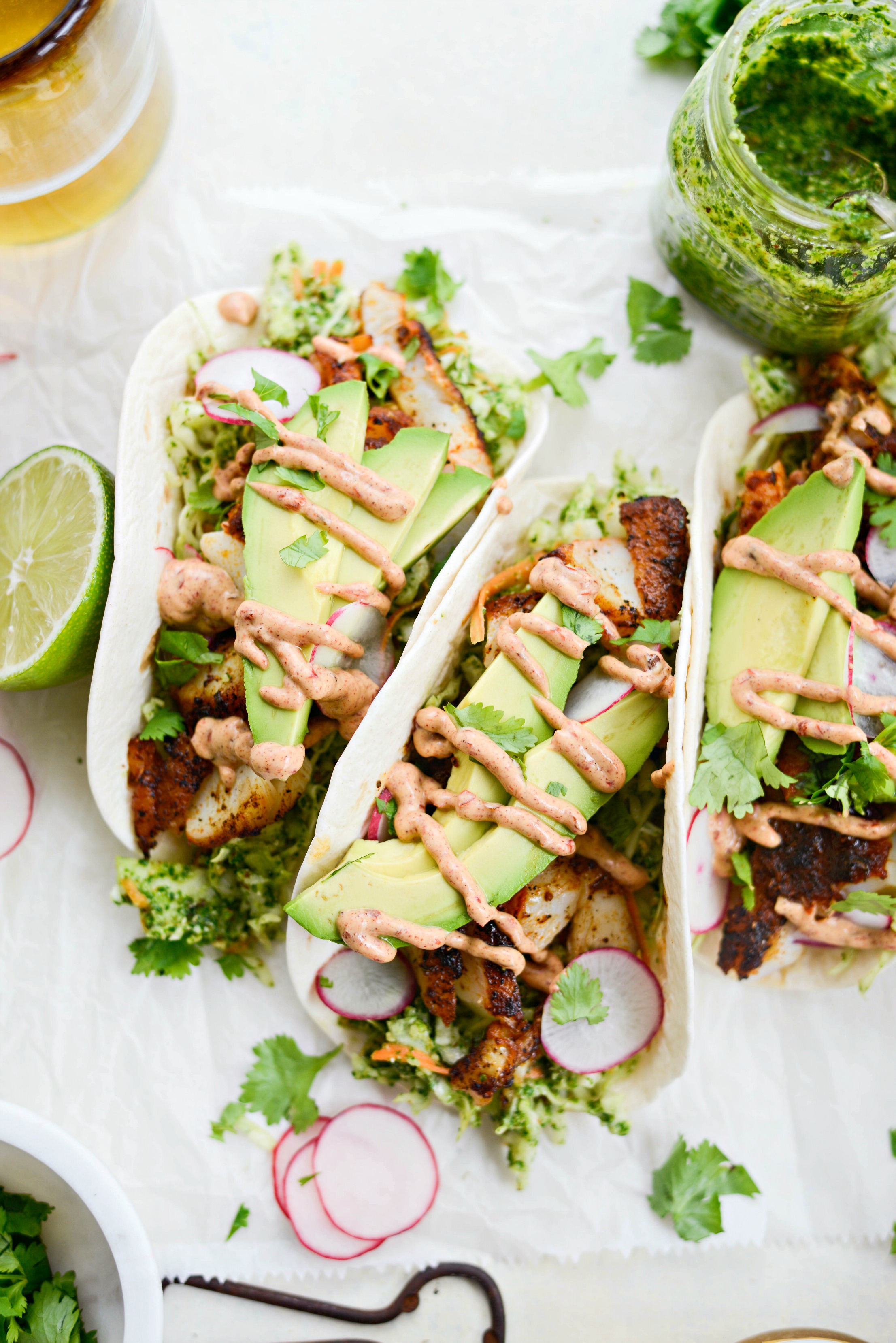 Cajun-Spiced Blackened Fish Tacos with Fresh Slaw