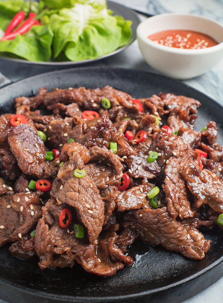 Korean-Style Spicy Beef Bulgogi Stir Fry
