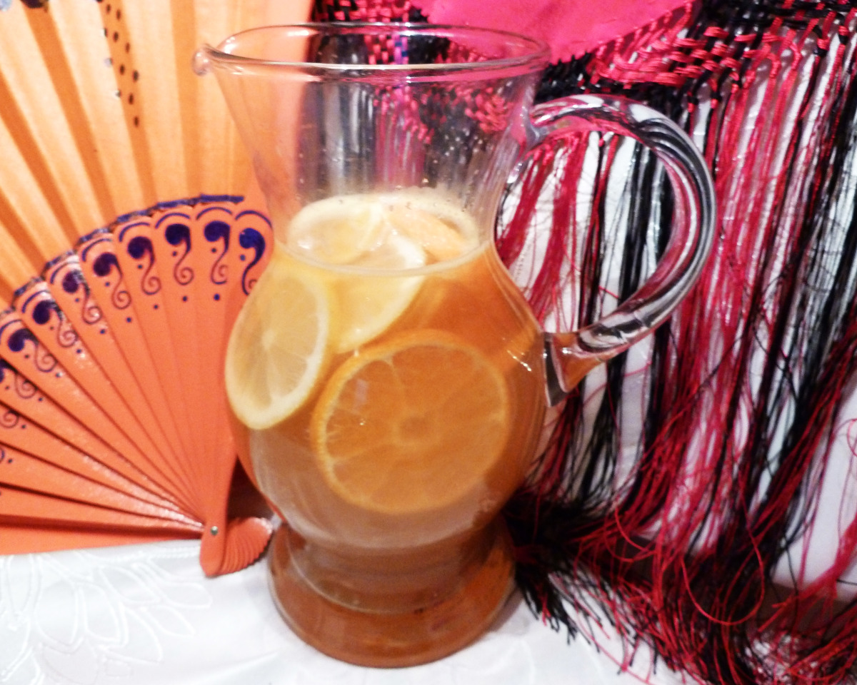 Red Wine Citrus Sangria with Fresh Fruit