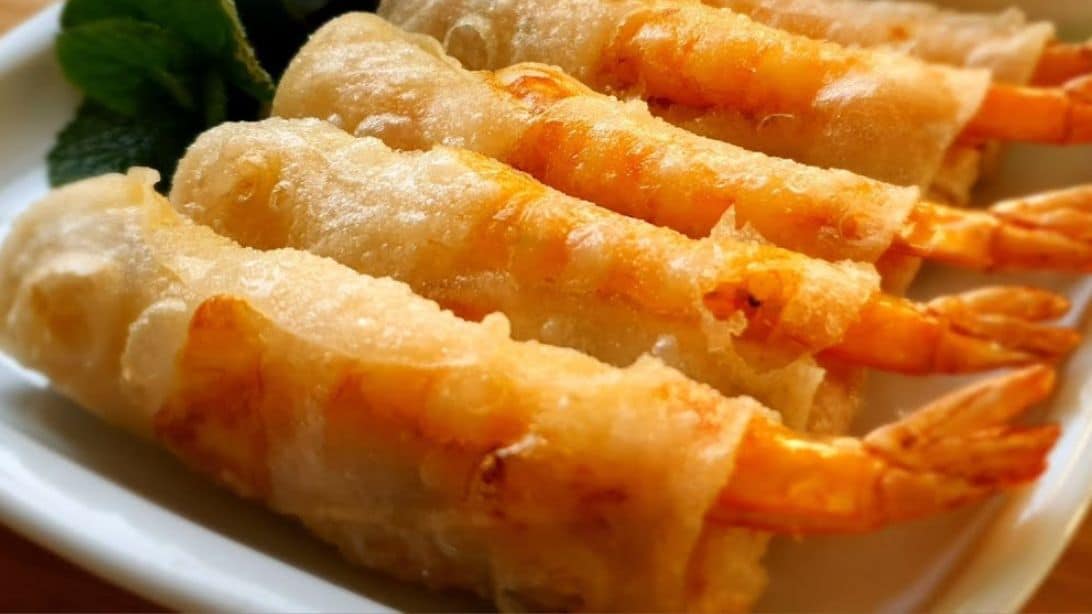 Crisp Fried Spring Rolls with Shrimp and Pork Filling
