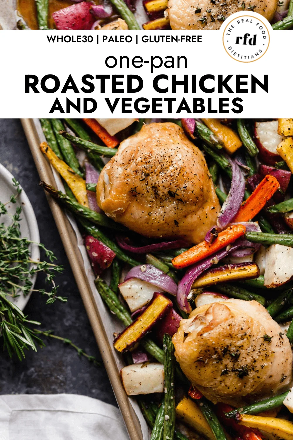 One-Pan Spicy Garlic Chicken with Roasted Vegetables