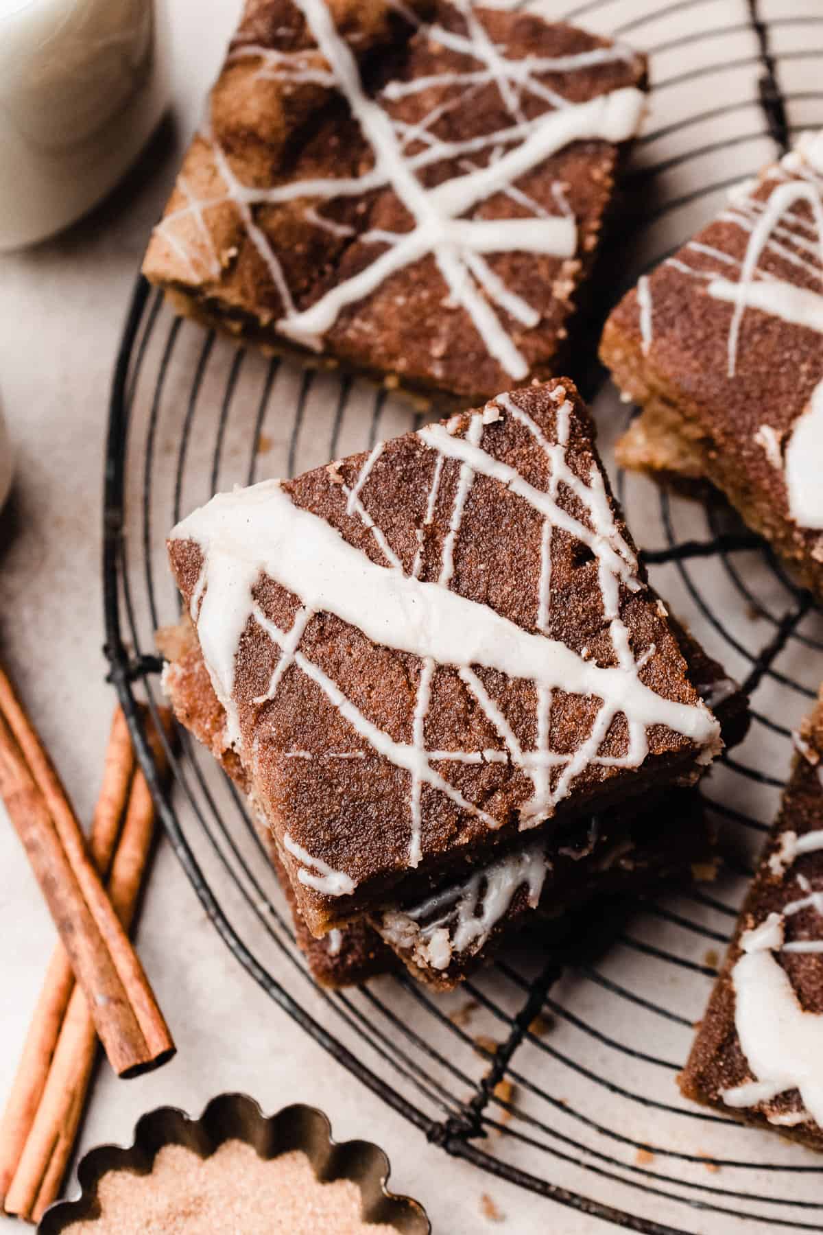 Spiced Chai Snickerdoodle Cookie Bars