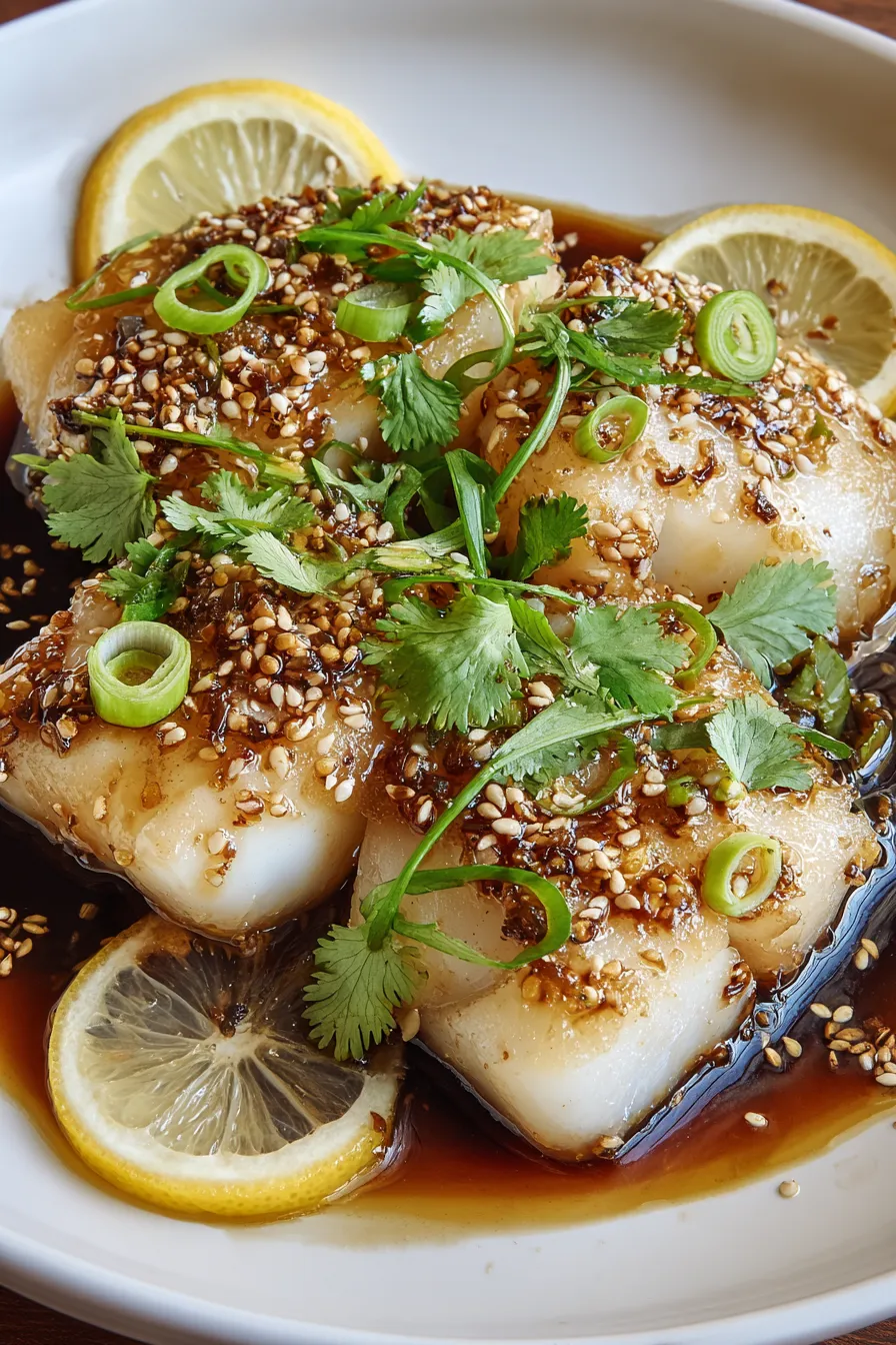 Sautéed Cod with Citrus Ginger Sauce
