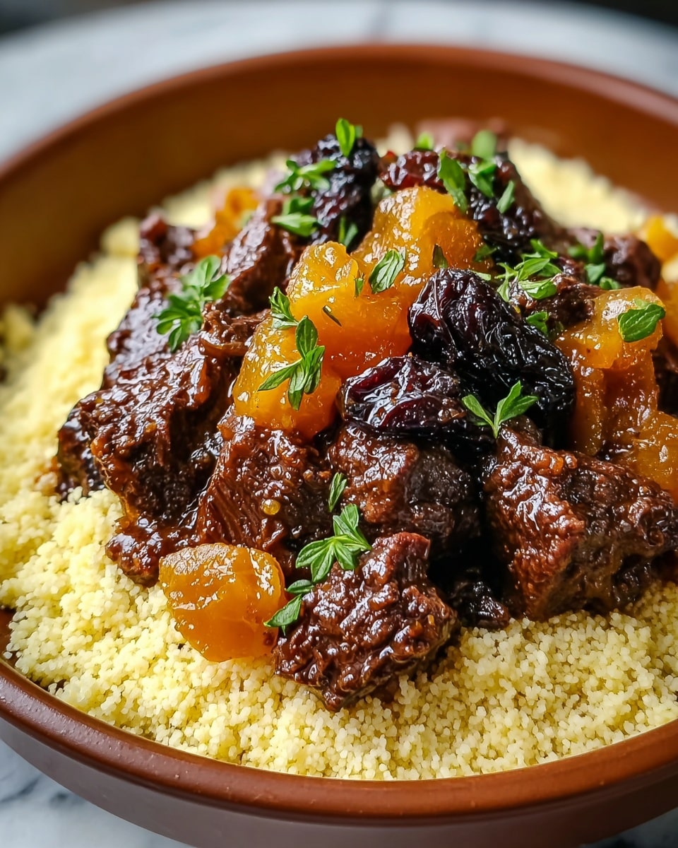 Slow Cooker Moroccan-Spiced Beef with Apricots and Almonds