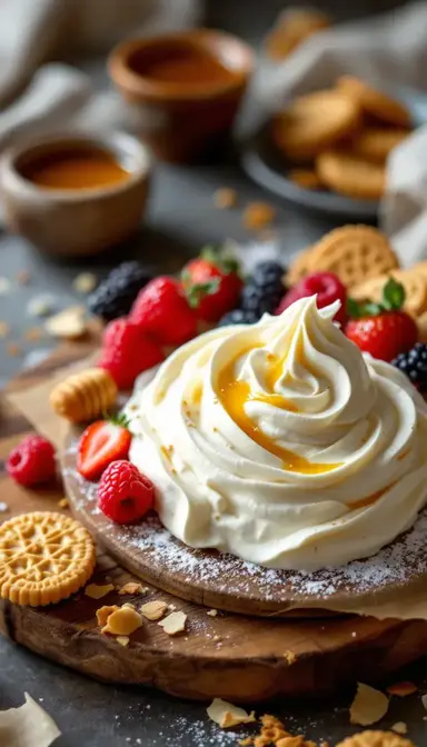 Whipped Mascarpone and Orange Blossom Dessert Dip