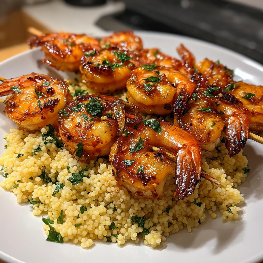 Grilled Gulf Coast Shrimp Skewers with Garlic Lime Marinade