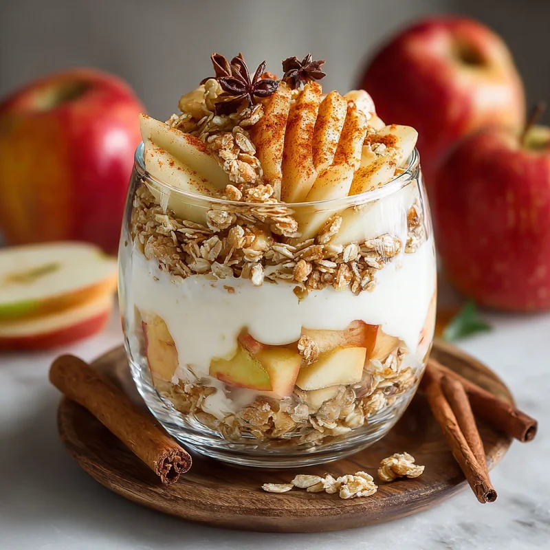 Spiced Apple and Cottage Cheese Parfait